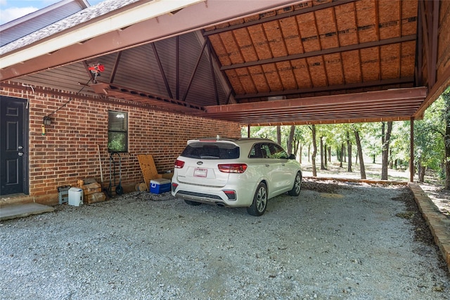 483 County Road 1591, Sunset, TX 76270 - view of parking featuring an attached carport
