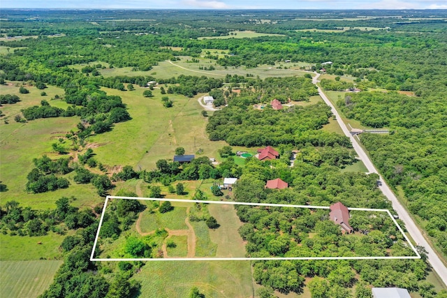 483 County Road 1591, Sunset, TX 76270 - view of property location with property boundaries highlighted and a forest