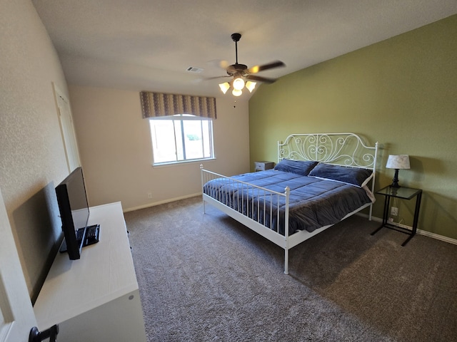 9924 Chrysalis Dr, Fort Worth, TX 76131 - carpeted bedroom with baseboards and a ceiling fan