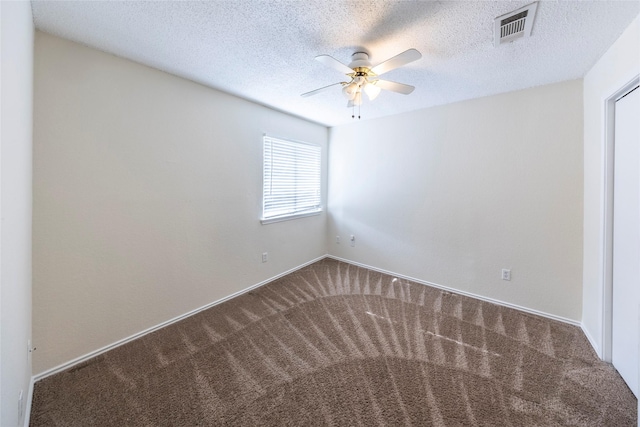 6900 Tudor Dr, Plano, TX 75023 - spare room featuring carpet flooring, a ceiling fan, a textured ceiling, and baseboards