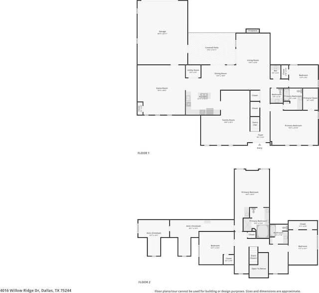 4016 Willow Ridge Dr, Dallas, TX 75244 - home floor plan