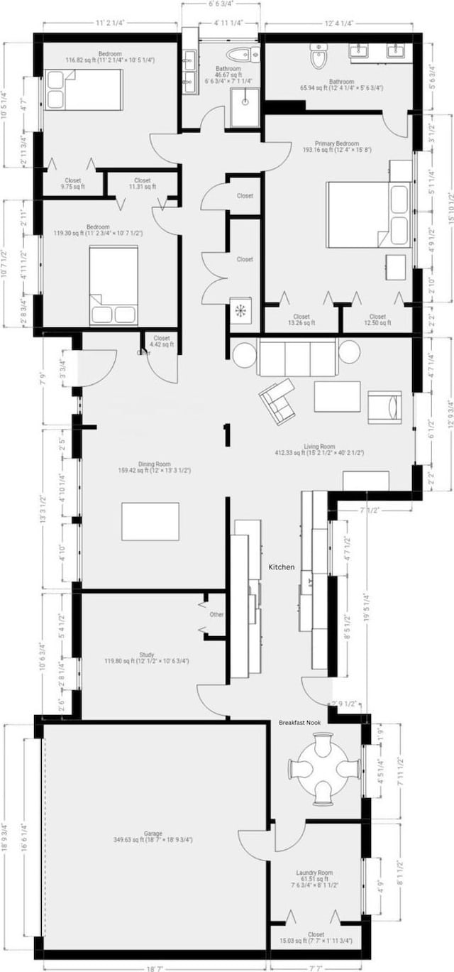 3404 Alhambra Dr, Forest Hill, TX 76119 - floor plan / room layout