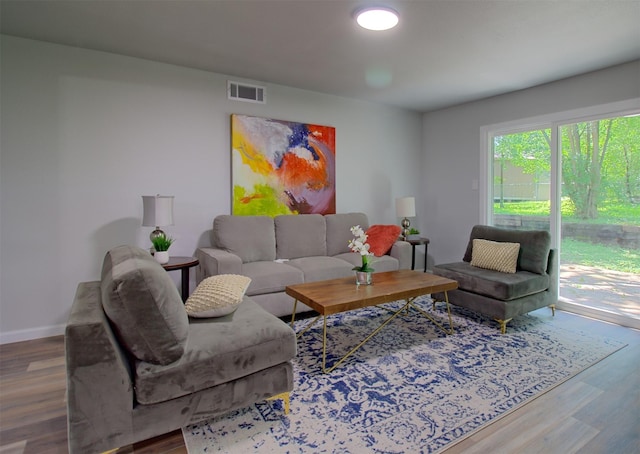 3404 Alhambra Dr, Forest Hill, TX 76119 - living area with wood finished floors and baseboards