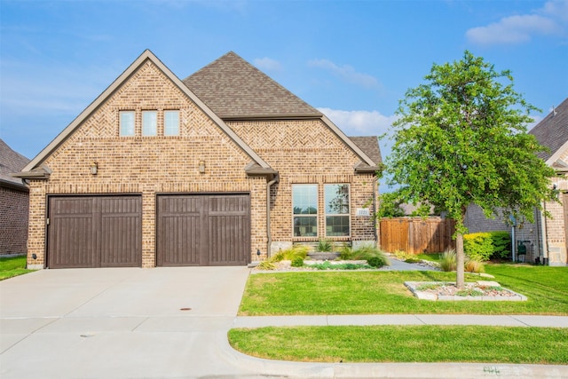7721 Haddington, The Colony, TX 75056 - view of front of house with brick siding, driveway, and roof with shingles