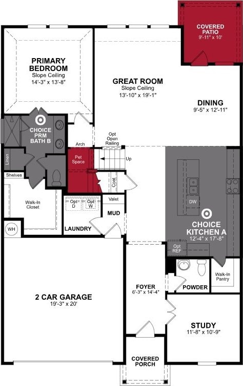 5309 Overbrook Dr, Denton, TX 76207 - view of property floor plan