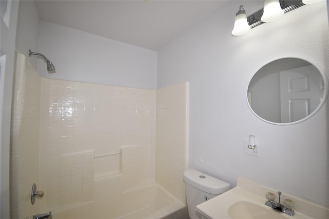 5604 5th St, Rochelle, TX 76872 - full bathroom featuring toilet, shower / washtub combination, and vanity