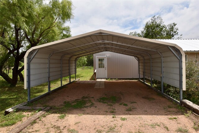 5604 5th St, Rochelle, TX 76872 - view of car parking featuring a carport