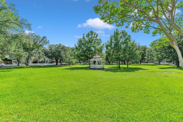 4001 Elmhill Dr, Plano, TX 75024 - view of green lawn featuring a gazebo