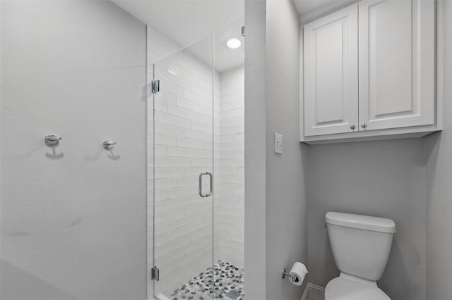16905 Colegrove Dr, Dallas, TX 75248 - bathroom featuring a stall shower and toilet