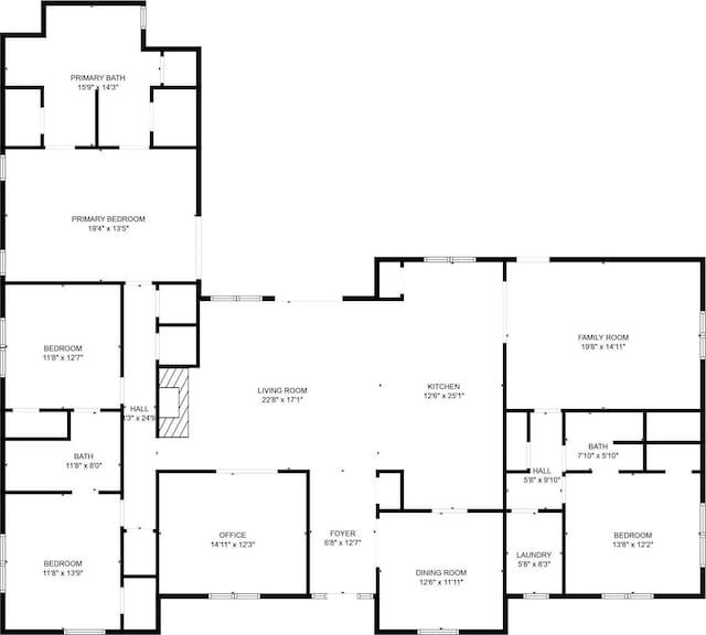 16905 Colegrove Dr, Dallas, TX 75248 - home floor plan