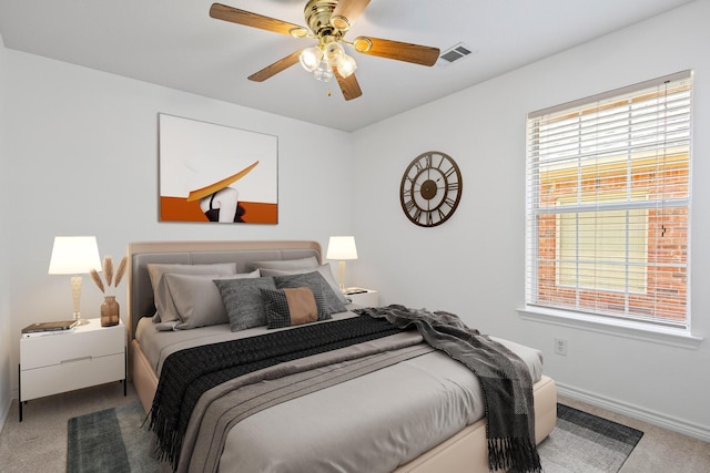 623 Madison Pl, Sherman, TX 75092 - bedroom featuring carpet, baseboards, and ceiling fan