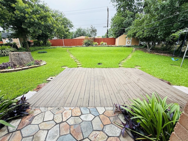 1210 Carroll Dr, Garland, TX 75041 - view of wooden terrace