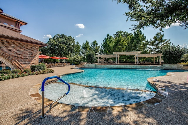 209 Pine Valley Ct, Fairview, TX 75069 - community pool with a pergola and a patio area