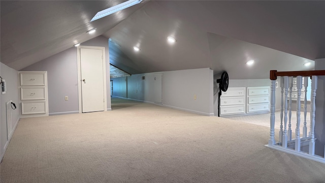 573 S Preston Ave, Van Alstyne, TX 75495 - bonus room with carpet flooring, vaulted ceiling, and baseboards