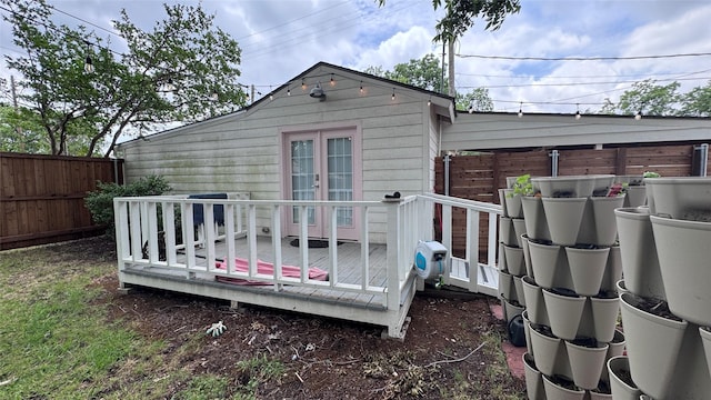 573 S Preston Ave, Van Alstyne, TX 75495 - back of house featuring a fenced backyard and a wooden deck