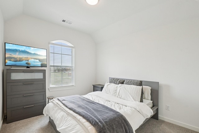 422 Firecrest Ln, Celina, TX 75009 - bedroom with lofted ceiling, light colored carpet, and baseboards