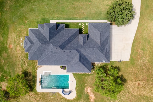 100 Tall Grass Ct, Weatherford, TX 76087 - aerial view of property and surrounding area featuring a pool area