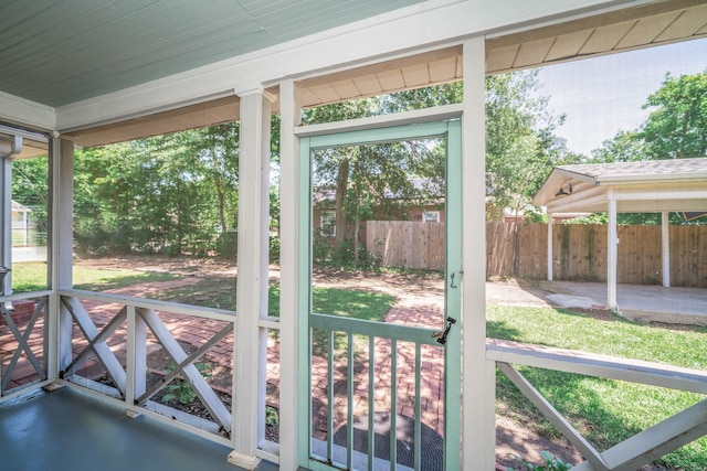 405 Houston St, Sulphur Springs, TX 75482 - view of unfurnished sunroom