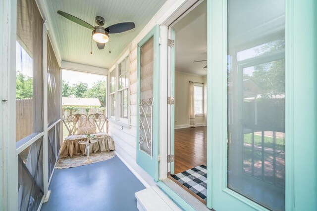 405 Houston St, Sulphur Springs, TX 75482 - sunroom / solarium with ceiling fan