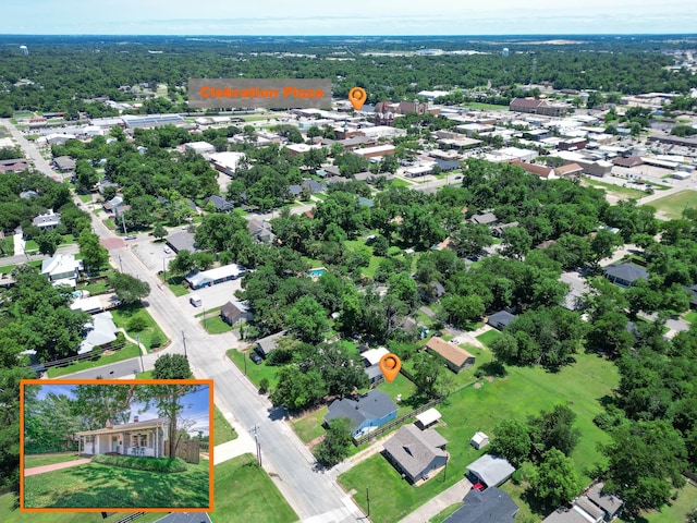 405 Houston St, Sulphur Springs, TX 75482 - aerial view of property's location featuring property boundaries highlighted