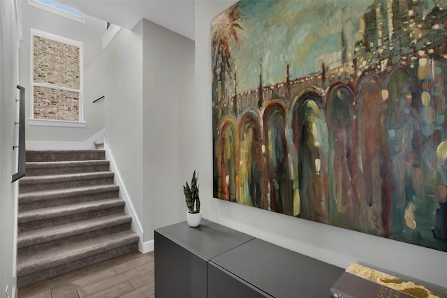 4860 Connor Pl, Fairview, TX 75069 - stairs featuring wood finished floors and baseboards