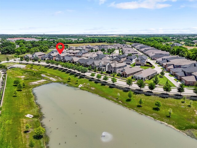 4860 Connor Pl, Fairview, TX 75069 - aerial view of residential area featuring a nearby body of water
