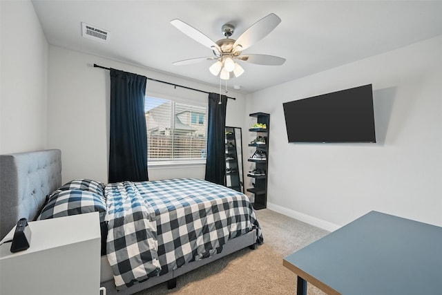 801 Dove Haven Ln, Melissa, TX 75454 - bedroom with carpet, baseboards, and a ceiling fan