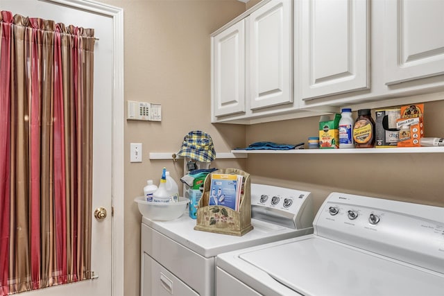1202 Rice Rd Unit 122, Tyler, TX 75703 - laundry area with washing machine and clothes dryer and cabinet space