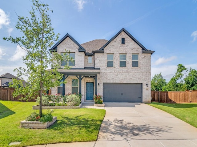1110 Howley Ct, Forney, TX 75126 - view of front facade featuring brick siding, concrete driveway, and a garage