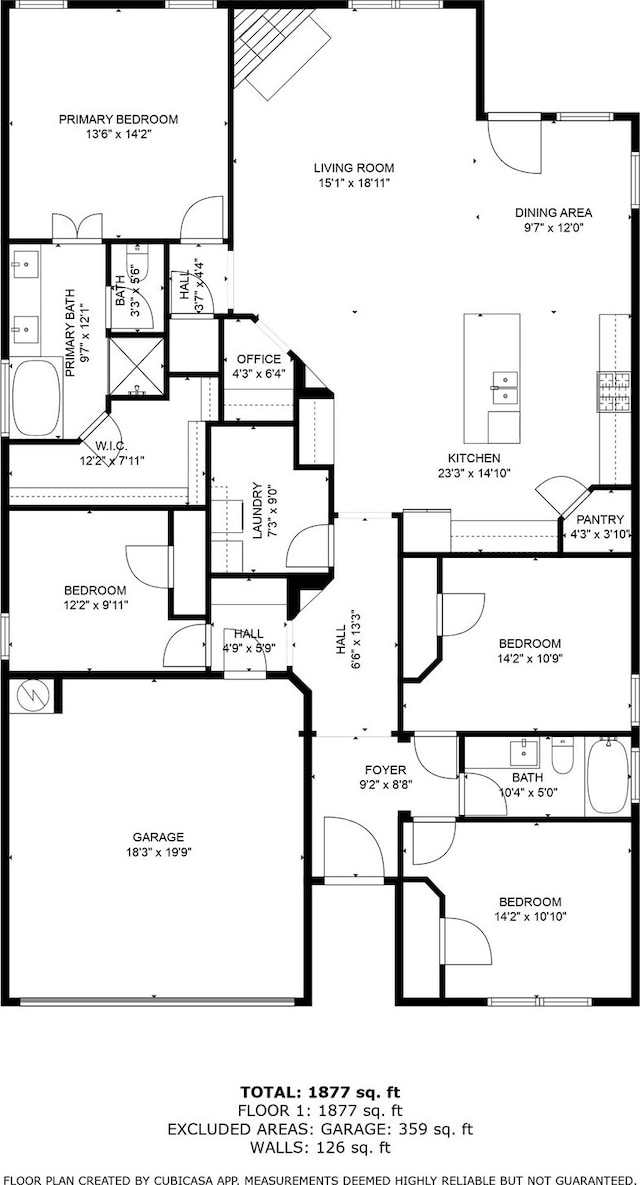 15712 Oak Pointe Dr, Fort Worth, TX 76177 - floor plan / room layout