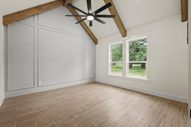 609 N Stewart St, Azle, TX 76020 - spare room featuring light wood finished floors, ceiling fan, and baseboards