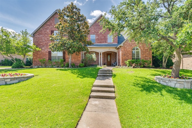 808 Country Club Dr, Heath, TX 75032 - traditional home featuring a front yard and brick siding