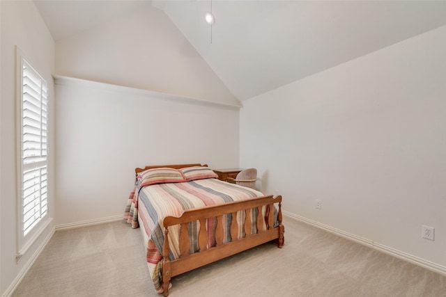 808 Country Club Dr, Heath, TX 75032 - bedroom with baseboards, carpet floors, and high vaulted ceiling