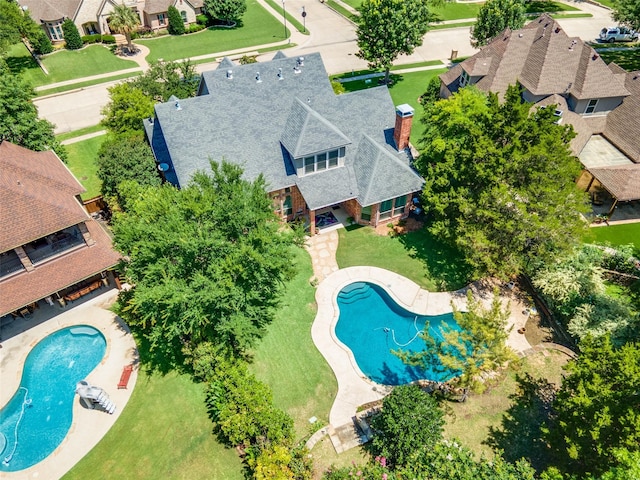 808 Country Club Dr, Heath, TX 75032 - aerial view of residential area featuring a pool