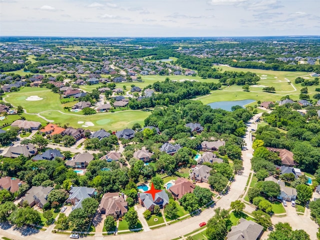 808 Country Club Dr, Heath, TX 75032 - aerial view of residential area featuring a golf club and a nearby body of water