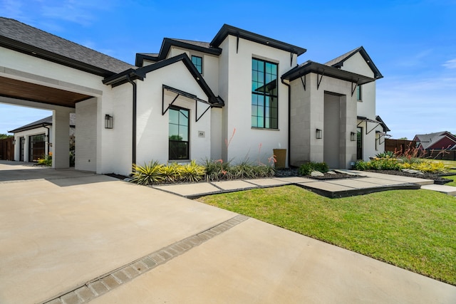 4940 Golden Bell Ln, Midlothian, TX 76065 - view of front of property with a front lawn and driveway