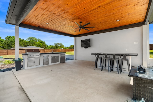 4940 Golden Bell Ln, Midlothian, TX 76065 - view of patio / terrace with ceiling fan