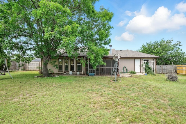 7934 Bonnie Cir, Abilene, TX 79606 - view of yard featuring a sunroom