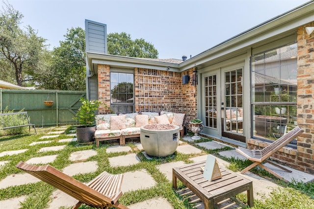 14815 Surveyor Blvd, Addison, TX 75001 - view of patio with an outdoor hangout area