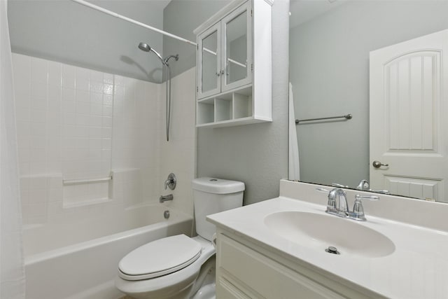13100 Larks View Pt, Fort Worth, TX 76244 - full bath featuring toilet, shower / bath combo with shower curtain, and vanity