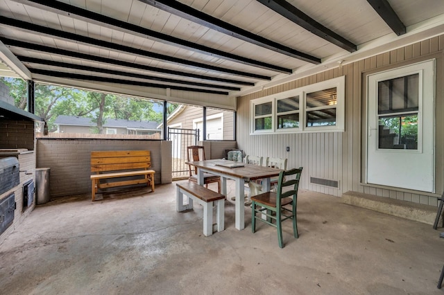 306 W Ross St, Waxahachie, TX 75165 - view of patio / terrace with outdoor dining area