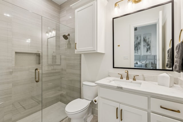 4309 American Pharoah Way, Celina, TX 75009 - full bathroom featuring ensuite bath, vanity, toilet, and a shower stall