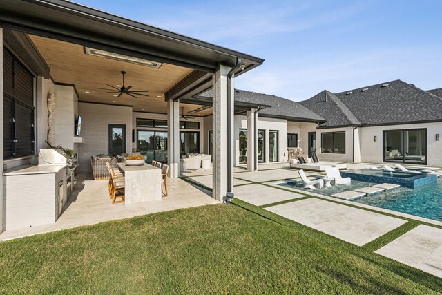 4309 American Pharoah Way, Celina, TX 75009 - view of pool with a pool with connected hot tub and a patio
