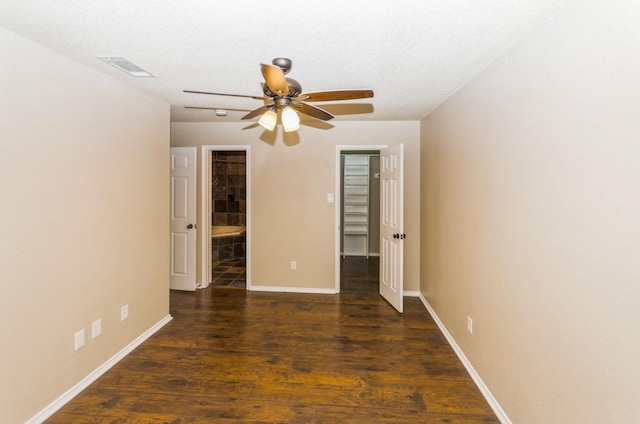2229 Silverthorn Ln, Flower Mound, TX 75028 - unfurnished room with a ceiling fan, wood finished floors, and baseboards