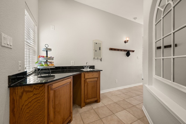 4013 Tulane St, Flower Mound, TX 75022 - indoor wet bar featuring healthy amount of natural light and light tile patterned floors