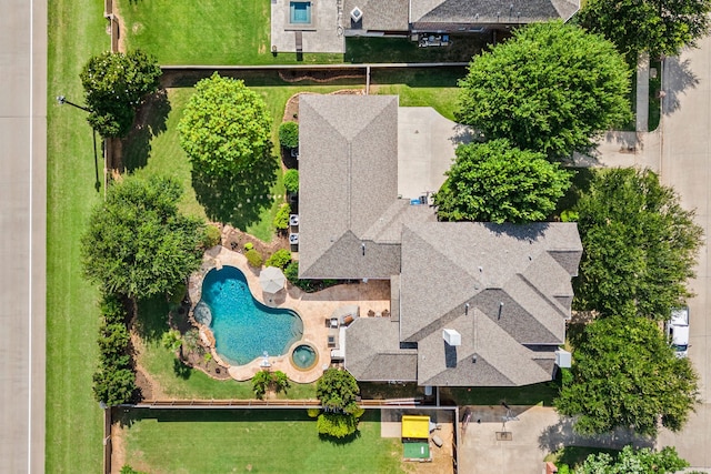 4013 Tulane St, Flower Mound, TX 75022 - bird's eye view of a pool