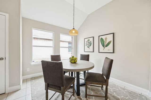 1532 Streams Way, Allen, TX 75002 - dining space with lofted ceiling and baseboards
