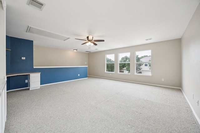 1532 Streams Way, Allen, TX 75002 - carpeted spare room featuring attic access, a ceiling fan, and baseboards