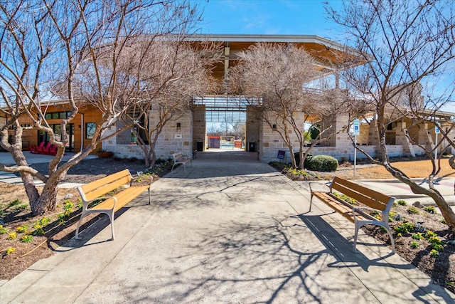 1029 Spring Falls Dr, Mckinney, TX 75071 - view of home's community featuring driveway and a carport