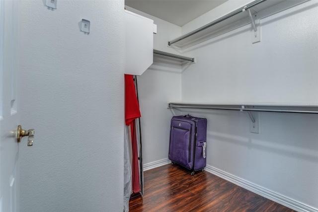 1611 N College St, Mckinney, TX 75069 - walk in closet featuring wood finished floors